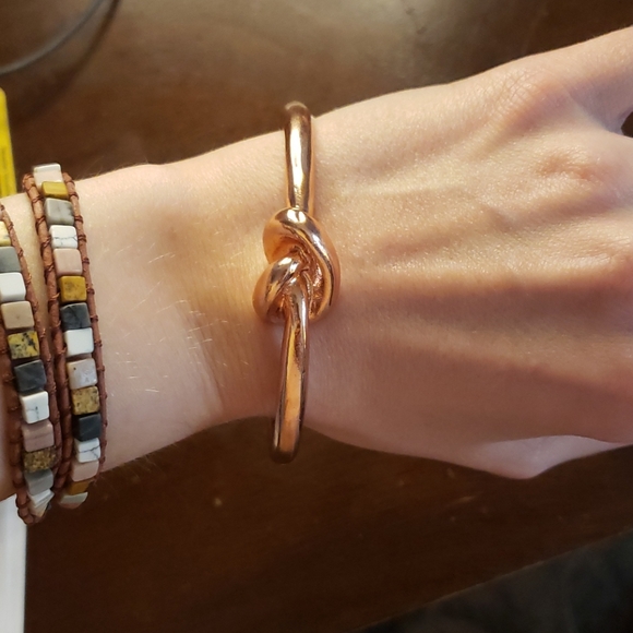 Rose Gold Knot Bracelet - Picture 1 of 7